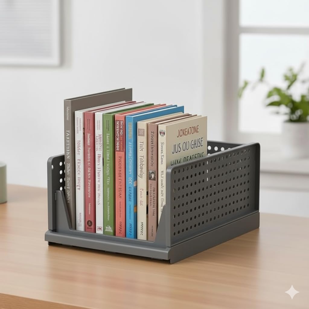 MECHDEL | Wardrobe Organizer For Clothes | Cupboard Organizer | Foldable Shirt Stacker Box | Cloth Box for Almirah | Closet Storage Basket |Plastic Stackable Closet Organizer (Ivory Yellow, 4PCS)