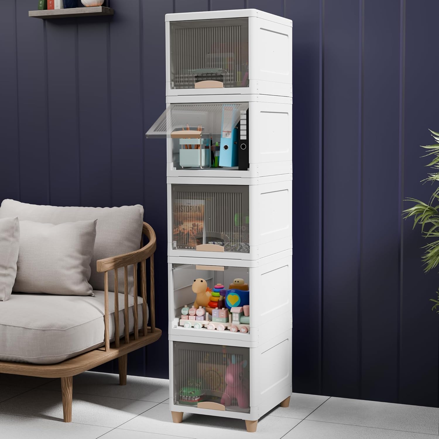 Mechdel Foldable Organizer for Clothes Cupboard rack -Medium size