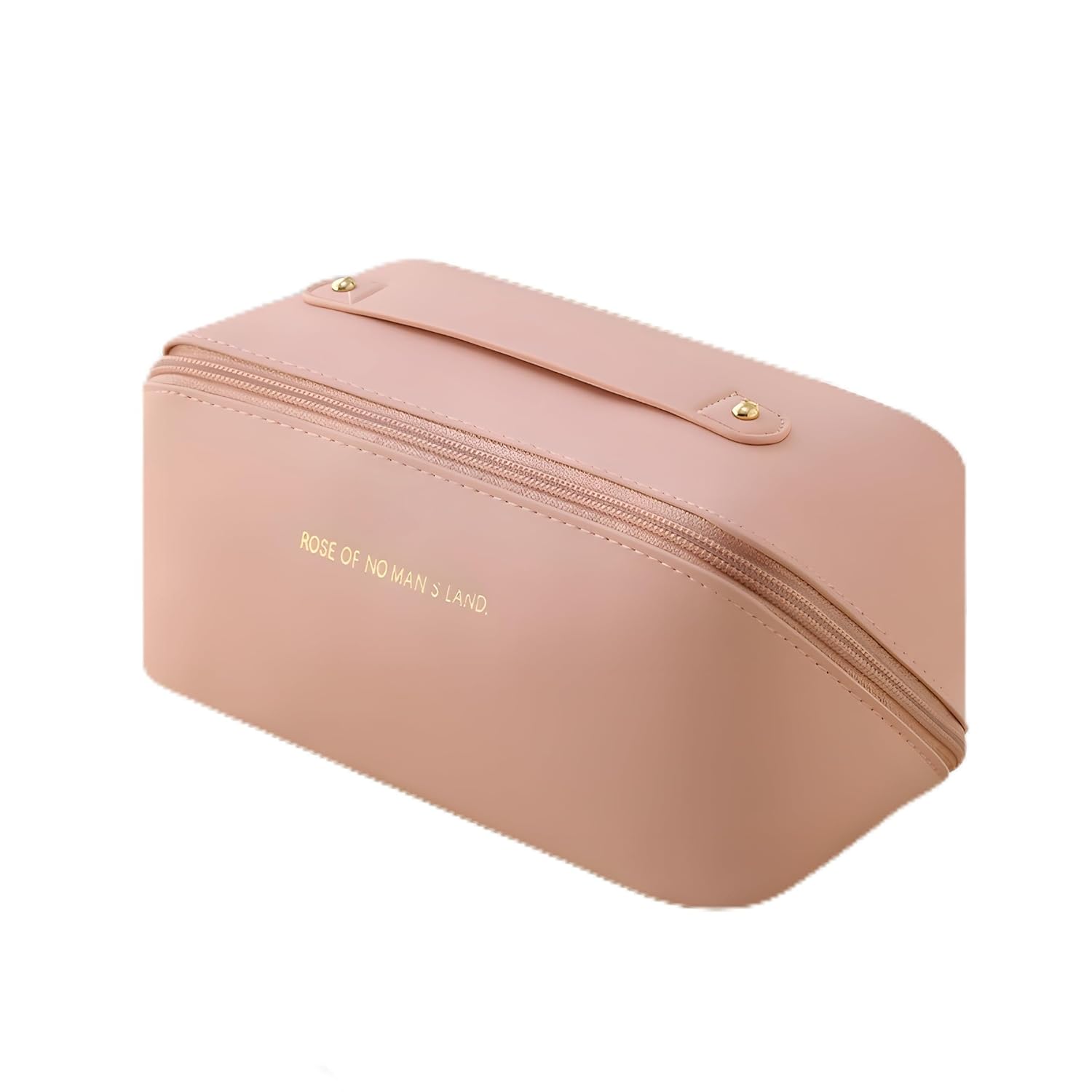 Makeup Pouch Bag Travel Makeup Bag Leather Makeup Organizer Bag/Cosmetic Pouch for Women/Travel Toiletry Bag/Large Capacity Cosmetic Bags Women/Waterproof Portable Pouch Toiletry Bag (Pink)