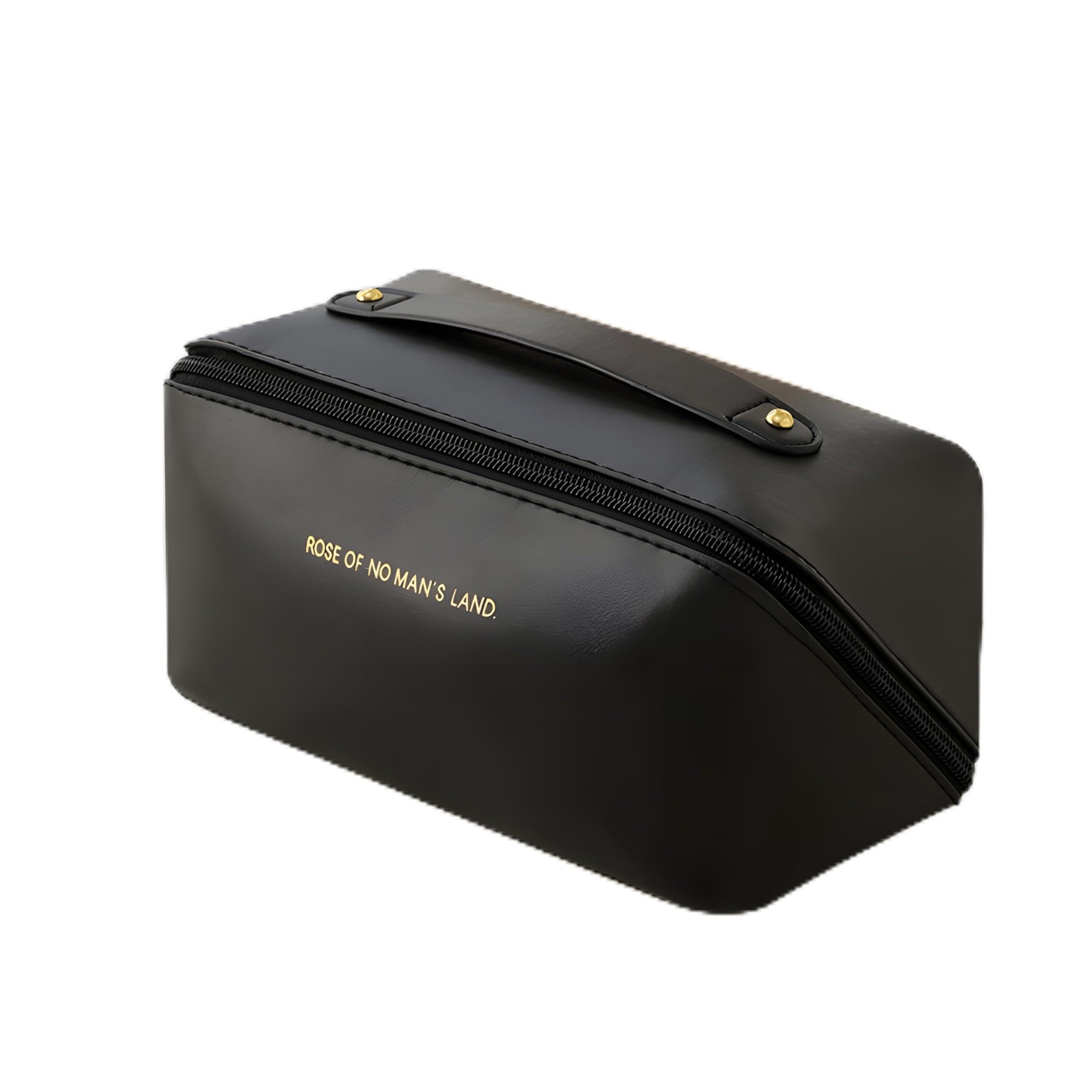 Makeup Pouch Bag Travel Makeup Bag Leather Makeup Organizer Bag/Cosmetic Pouch for Women/Travel Toiletry Bag/Large Capacity Cosmetic Bags Women/Waterproof Portable Pouch Toiletry Bag (Pink)