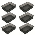 MECHDEL Drawer Organizer Set/Bathroom and Dressing Table Trays/Cosmetic Display/Bathroom Cosmetic Organizers/Unbreakable Drawer Organizer/Drawer Divider Tray (Transparent, 21PCS Set)