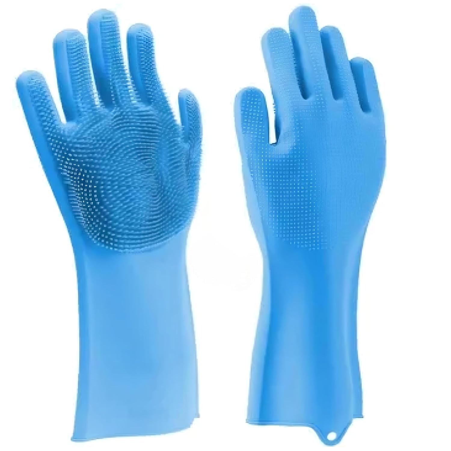 Gloves for Washing Dishes/Hand Gloves for Kitchen/Kitchen Gloves for Dishwashing/Dish Washing for Women/Cleaning/Rubber Scotch/Home Essentials Product/Silicone/cooking/Bathroom/Car-Multicolour
