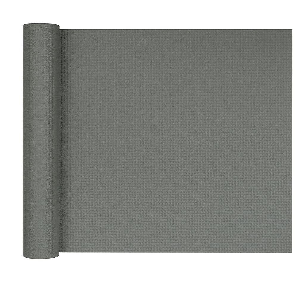 Mechdel Non-Slip Mat Roll/Waterproof Liner/Kitchen Organizer Mat/Durable Cabinet Mat/Shelf Protector Mat/PVC/Drawer Organizer Mat/Fridge Mat/Table Mat/,(45cm X 500cm) (Transparent White)