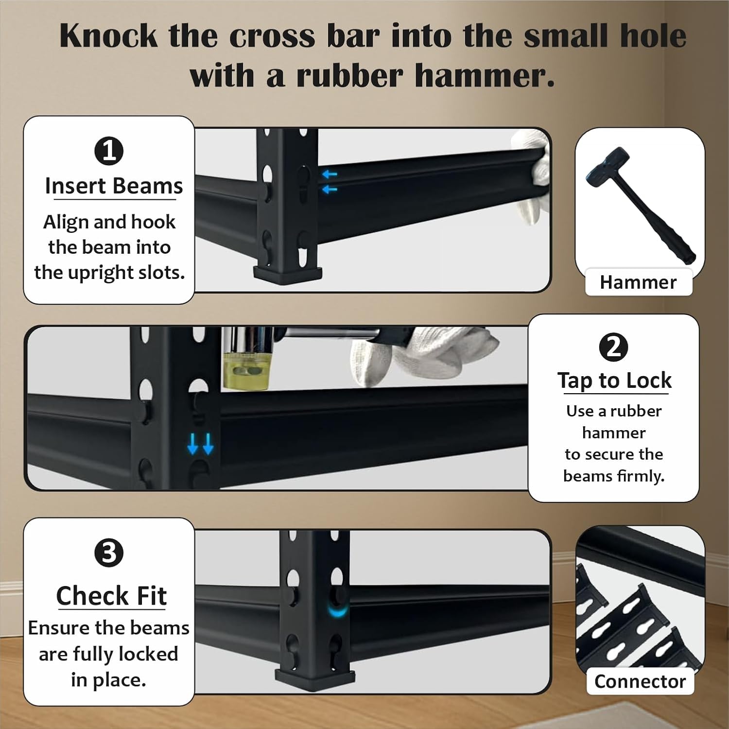 JD FRESH 5-Tier Extra Large Metal Shelf Rack/Adjustable Boltless Shelving Unit/Heavy Duty Display Rack Organizer for Garage/Kitchen/Warehouse/Tool-Free Assembly and Rust-Resistant (72Hx36Wx12L Inch)