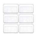 MECHDEL Drawer Organizer Set/Bathroom and Dressing Table Trays/Cosmetic Display/Bathroom Cosmetic Organizers/Unbreakable Drawer Organizer/Drawer Divider Tray (Transparent, 21PCS Set)