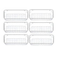 MECHDEL Drawer Organizer Set/Bathroom and Dressing Table Trays/Cosmetic Display/Bathroom Cosmetic Organizers/Unbreakable Drawer Organizer/Drawer Divider Tray (Transparent, 21PCS Set)