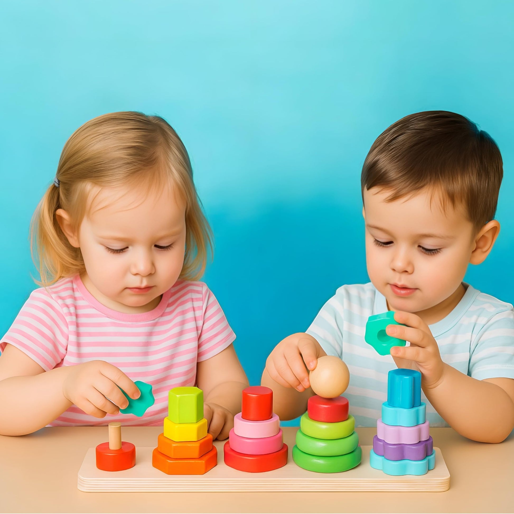 VERAT 53 Pcs Animals Figure Mini Jungle Toys Set Realistic Wild Plastic Animal Learning Party Favors for Boys Girls Kids Toddlers Forest Small Playset Cupcake Topper Safari Animals Figures