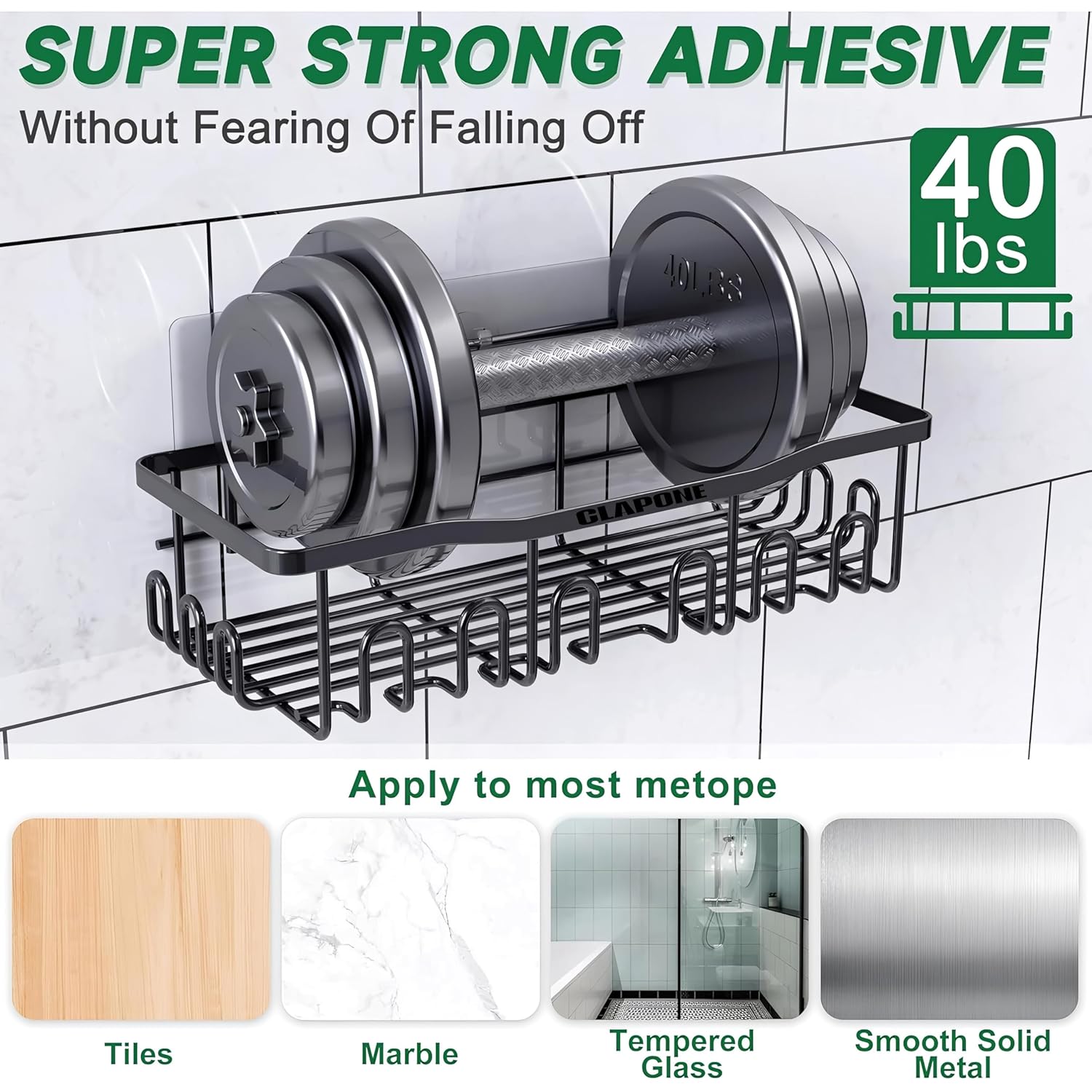 Stainless Steel Bath Organizers With Large Capacity Organizer Combo Racks and Shelves for Wall Stand for Bathroom Without Drill Soap Holder with Tooth Brush Holder Bathroom Accessories (5 pcs)