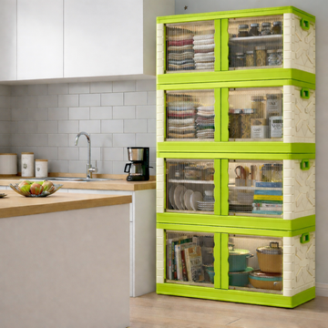 Mechdel Clothes Organizer Rack, 2 Door Storage Bin