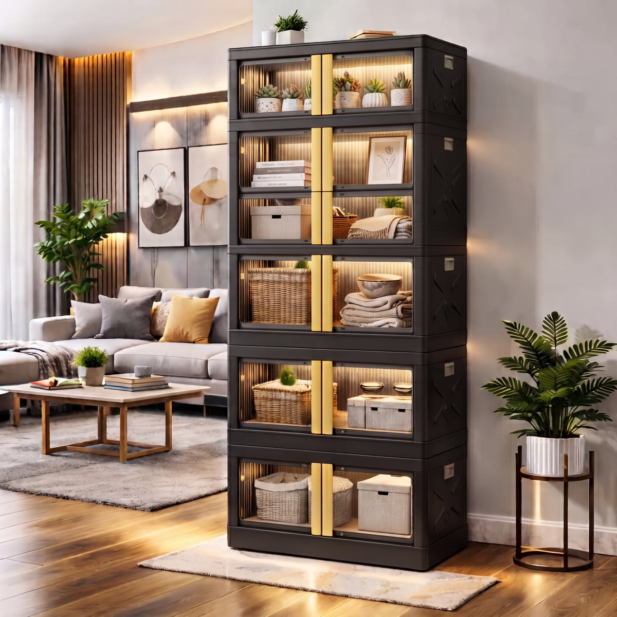 Mechdel 2-Door Clothes Organizer Storage Cabinet